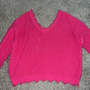 Hot pink sweater